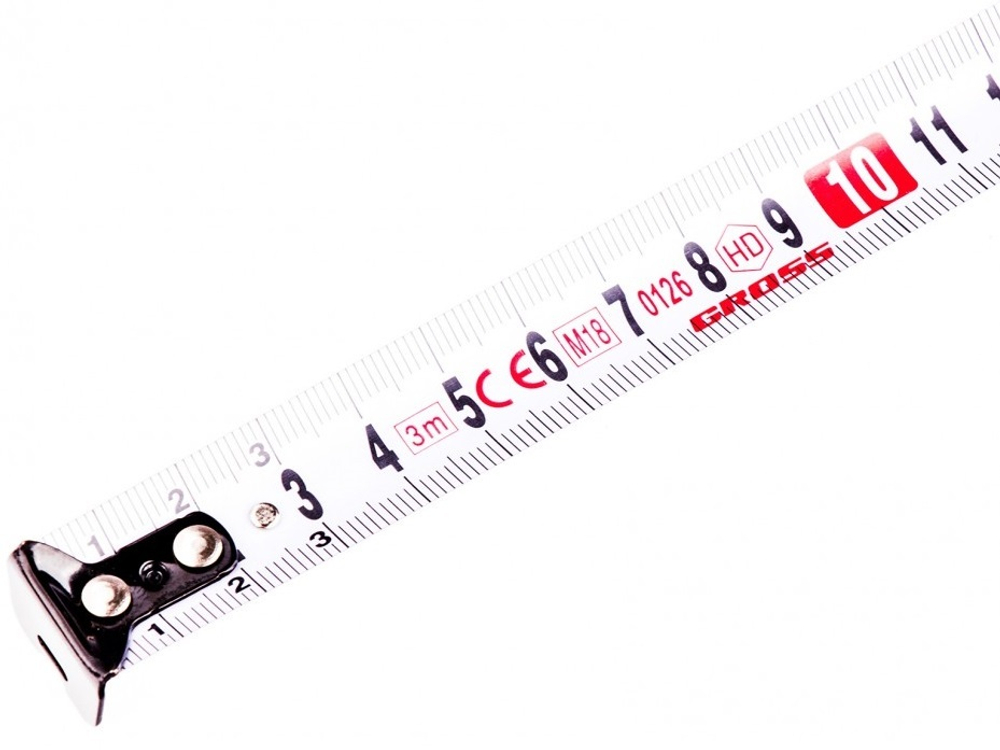 РУЛЕТКА KOMFORTABEL GROSS 3МХ19ММ ОБРЕЗИНЕННЫЙ КОРПУС 32560