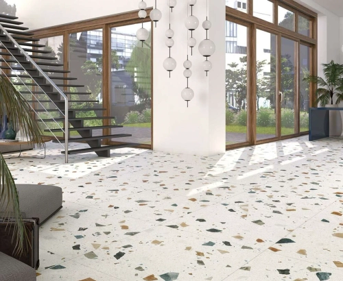 Керамогранит ZERDE TILE CHIPS WHITE 60*60 см