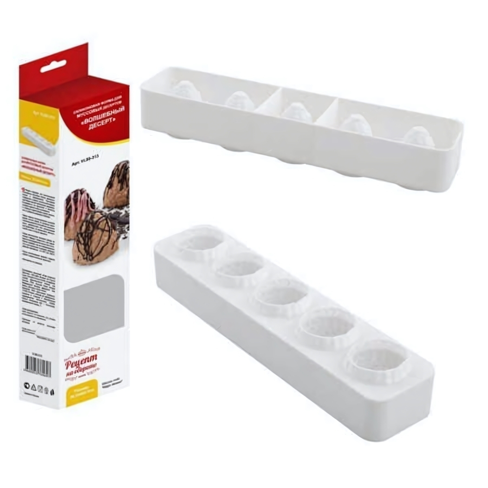 Силиконовая форма для муссовых десертов «Волшебный десерт» 39,5*9*6,5см.