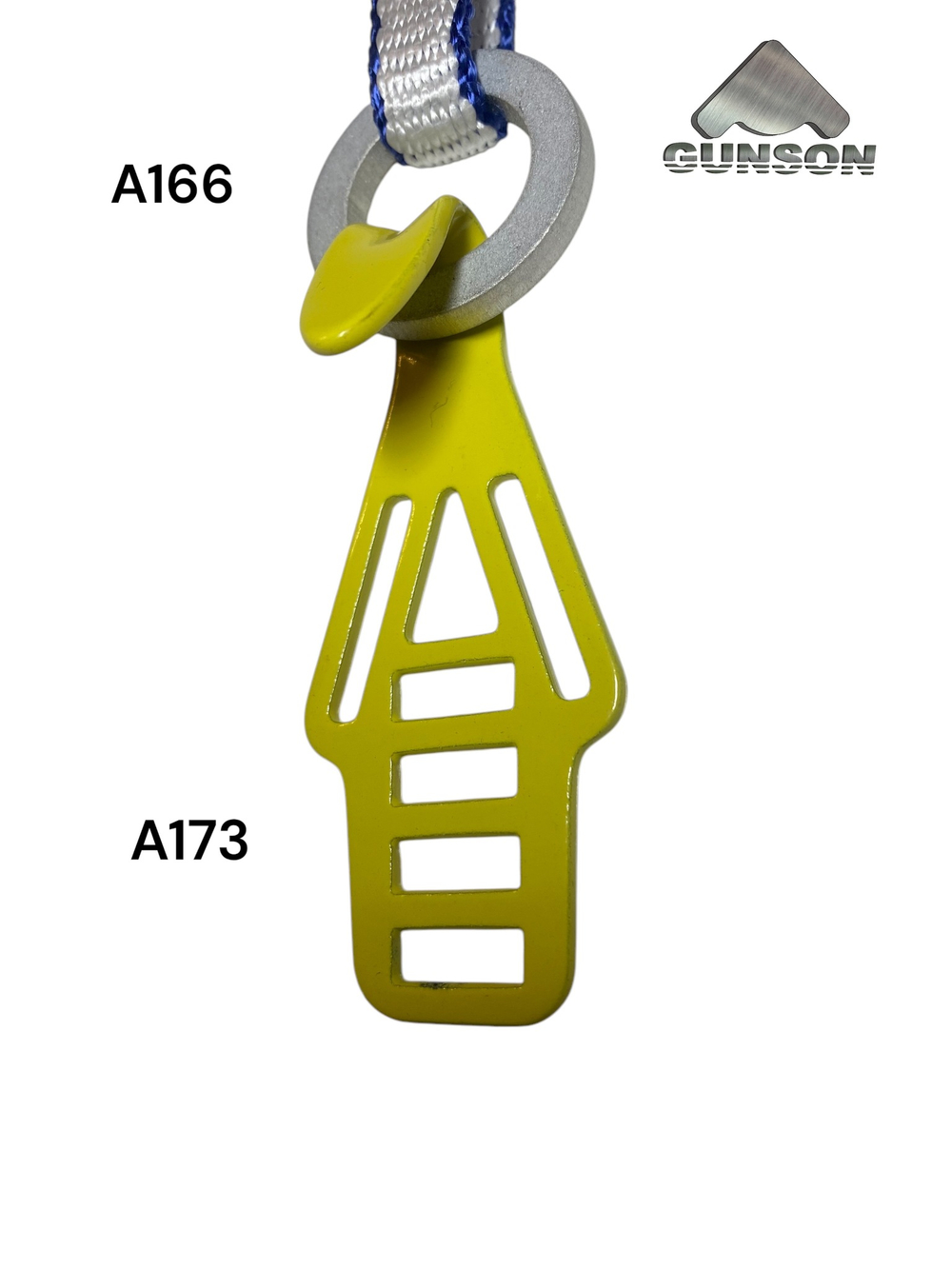 A173 Крюк для крюконоги 30ХГСА /2mm/12х2 Dyneema / желтый / t-50C/20g