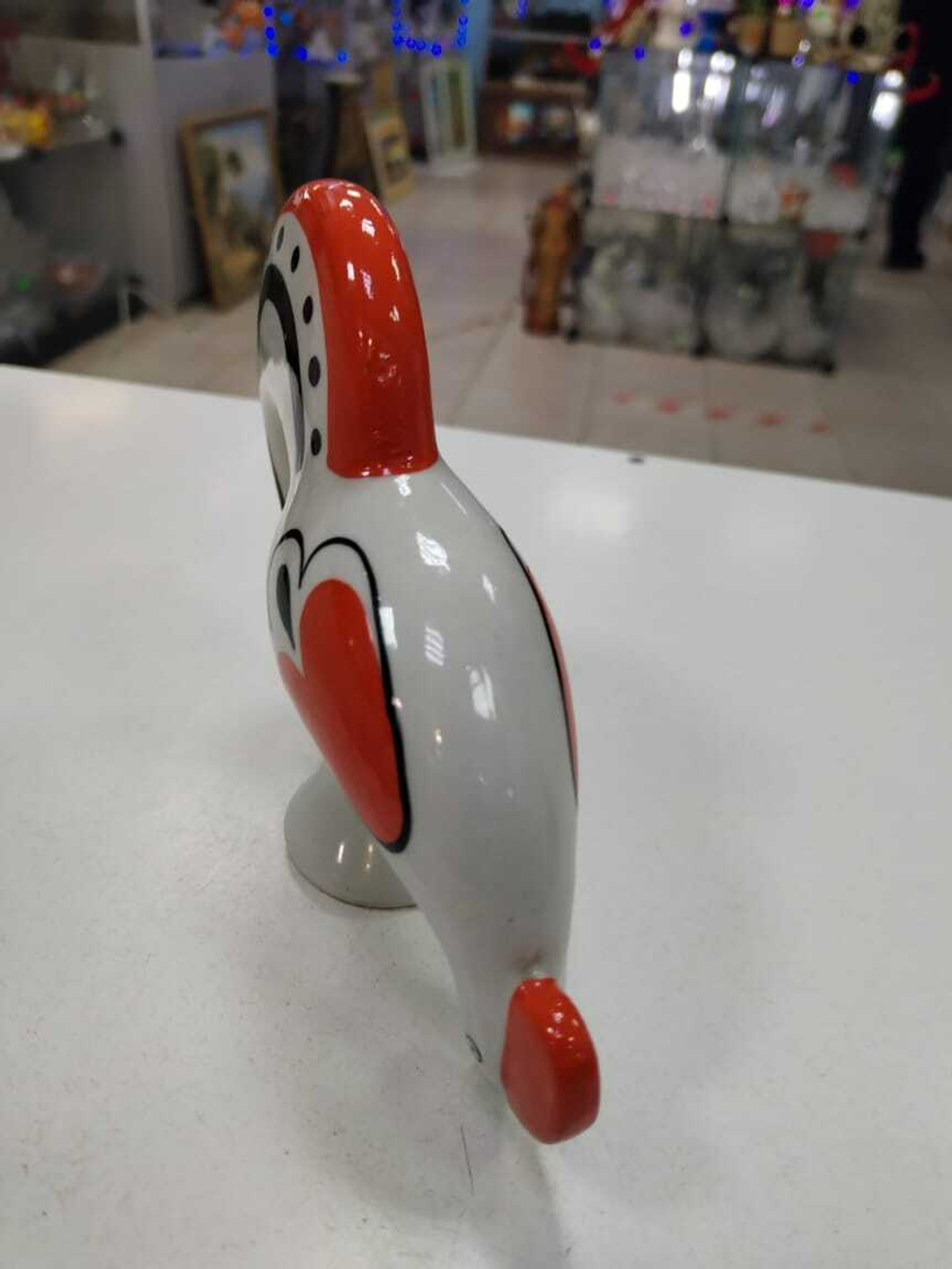 Скульптура "Петух" авт.Азарова (ретро) надгл краски