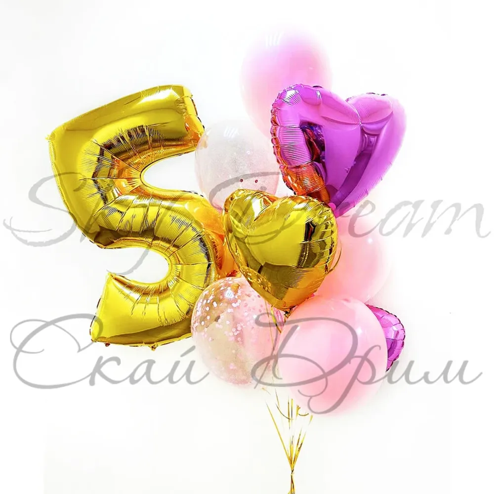 Композиция из шаров На пять лет