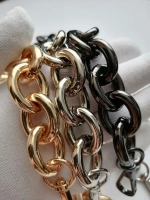 Алюминиевая крупная цепь 23*28 мм 60см