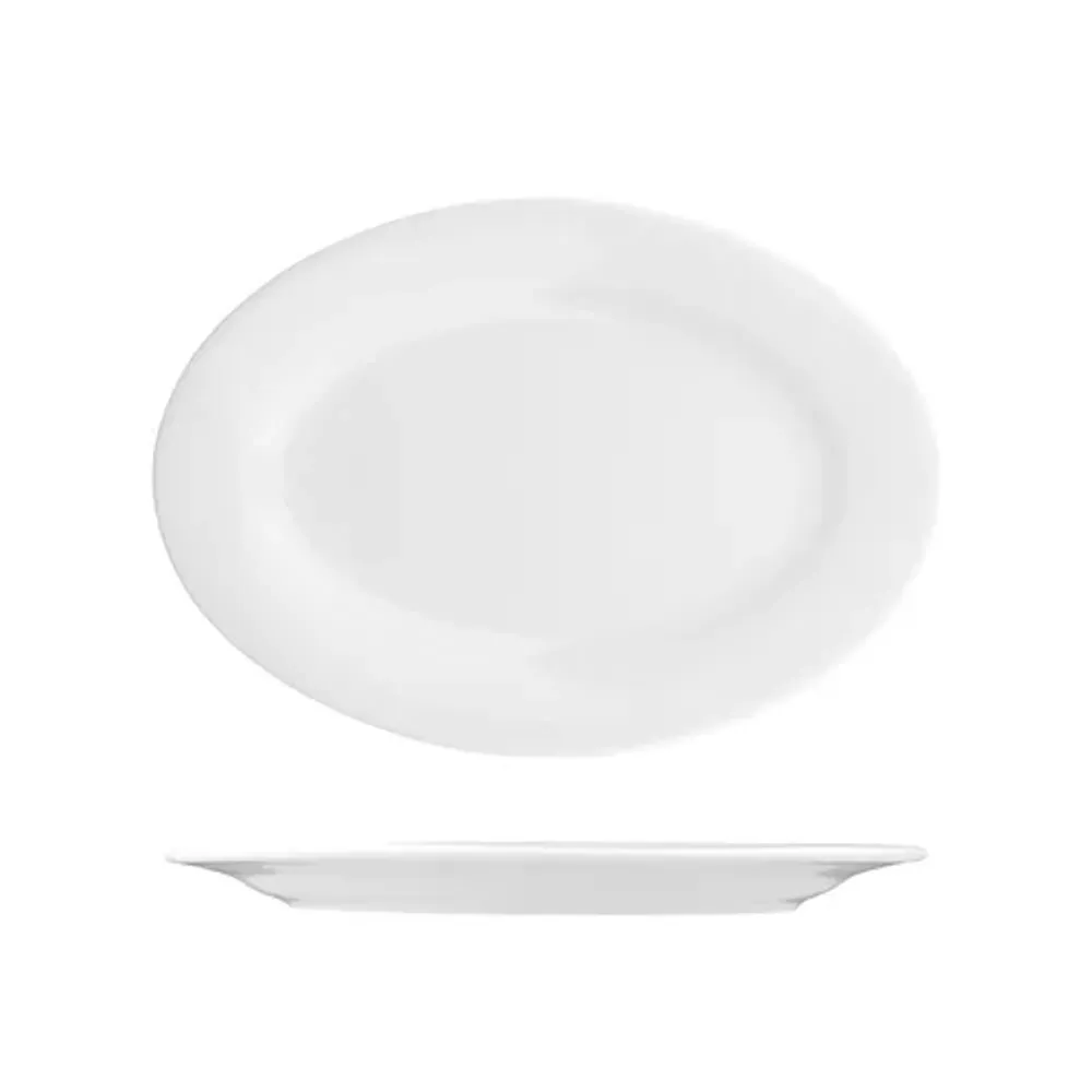 Блюдо овальное 20*14 см белое фарфор P.L. Proff Cuisine [10]