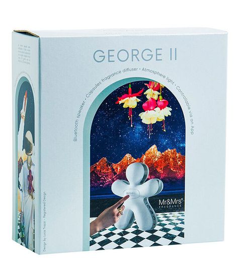 Аромадиффузор GEORGE 2 BLUETOOTH матовый белый, Mr&Mrs Fragrance