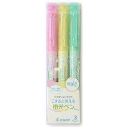 Текстовыделители пастельные Pilot FriXion Light - Soft Colors (3 цвета)