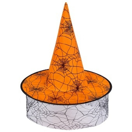 Шляпа Ведьмы Колдовская паутина Оранжевый