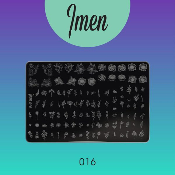 Пластина Imen для стемпинга #016