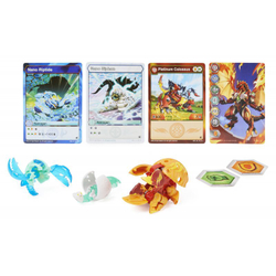Bakugan Evolutions - Kula True Metal Platinum Colossus + Nanogans Nano Riptide и Nano Siphon Series 4 20135591