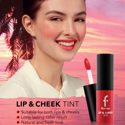 flormar Lip & Cheek Tint - Румяна для губ и щек оттенок 002 Kiss Lip&Cheek, 6 ml