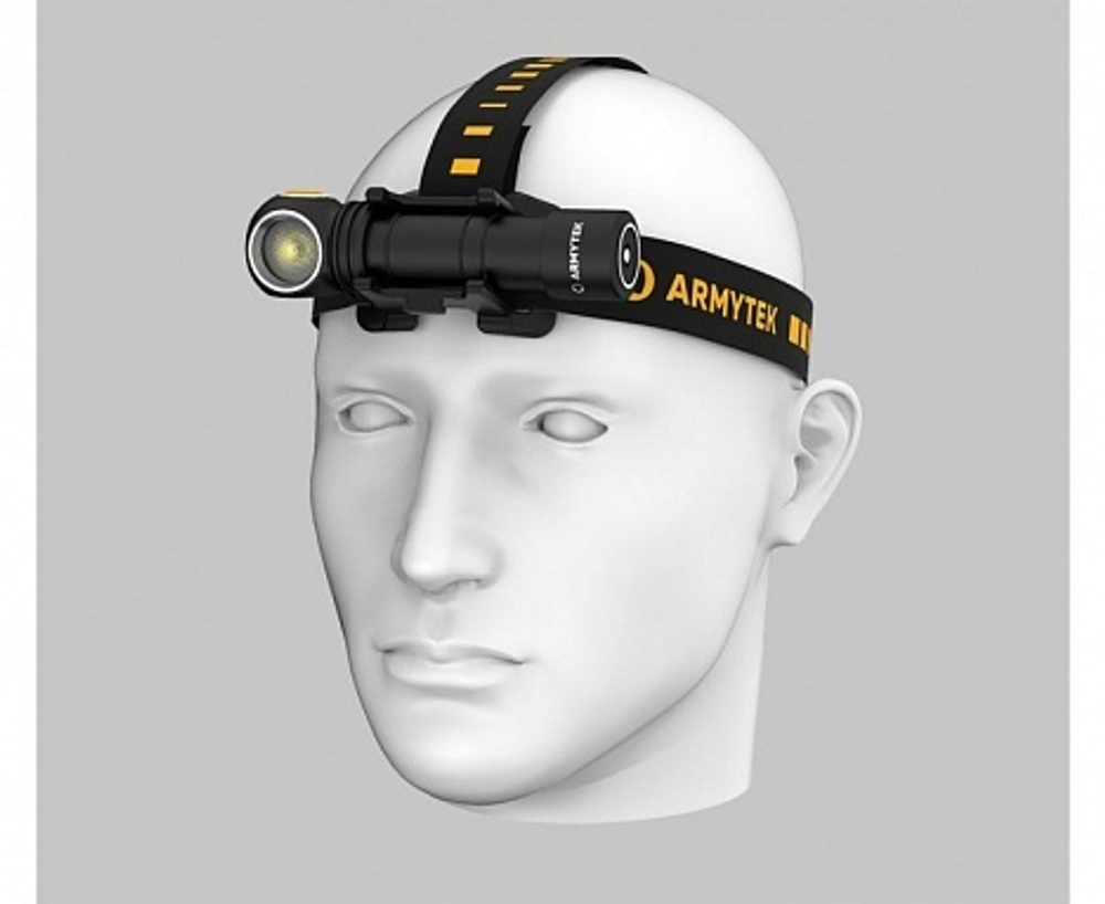 Фонарь налобный-мульти Armytek Wizard C2 Magnet USB Nichia тёплый свет