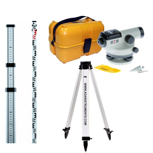 Оптический нивелир ADA Basis + рейка нивелирная STAFF 3 + штатив алюминиевый Light A00117_K1