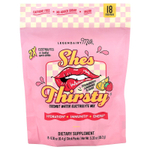 Legendairy Milk, She's Thirsty®, смесь электролитов с кокосовой водой, клубника и лимон, 18 пакетиков по 8,4 г (0,30 унции)