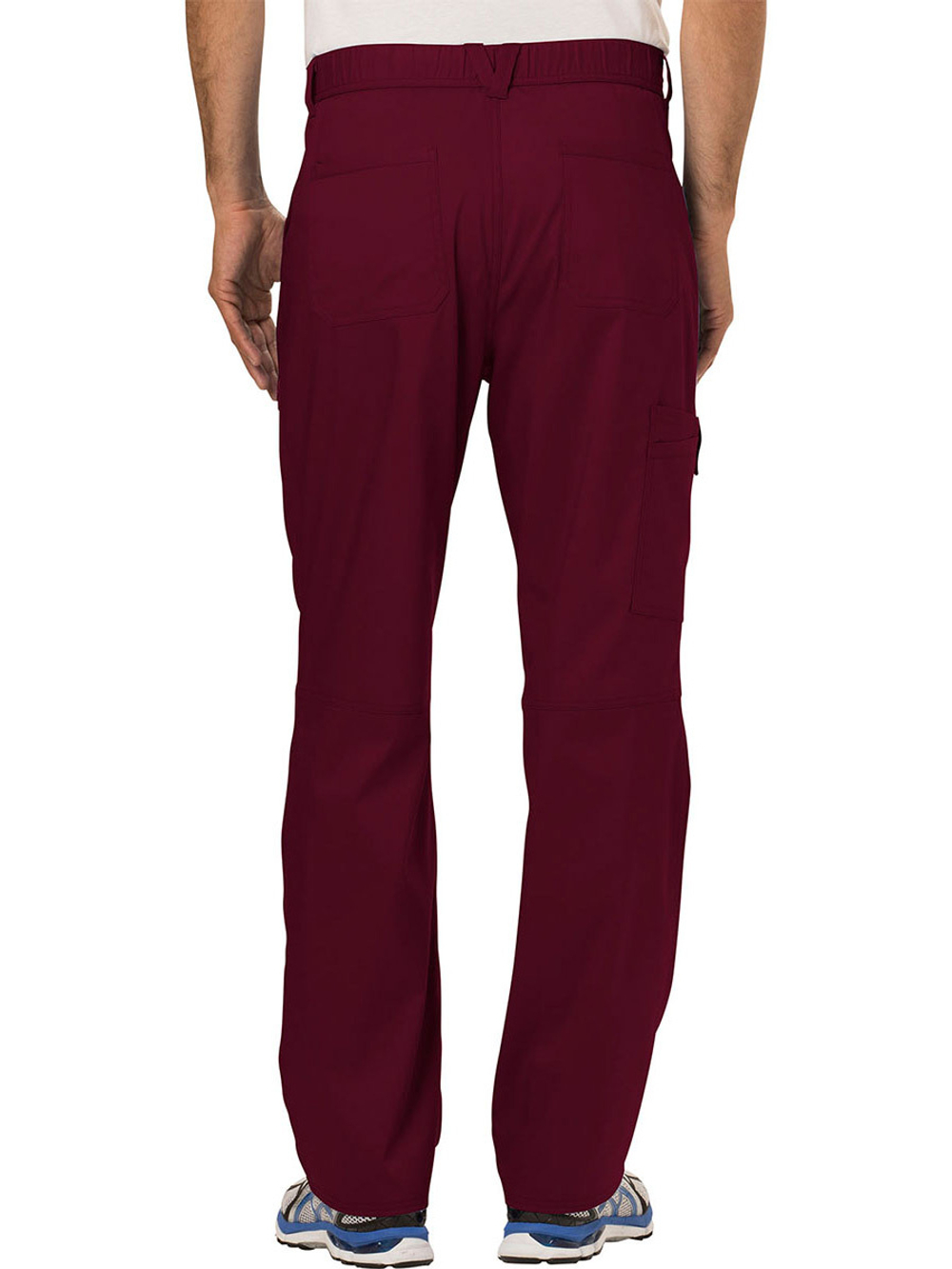 Брюки медицинские мужские Cherokee WW140 на молнии, винный, M
