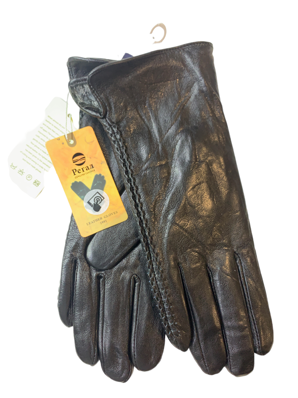 Регал.Перчатки.Женские.Кожаные.Сенсорные.10 шт в упаковке.