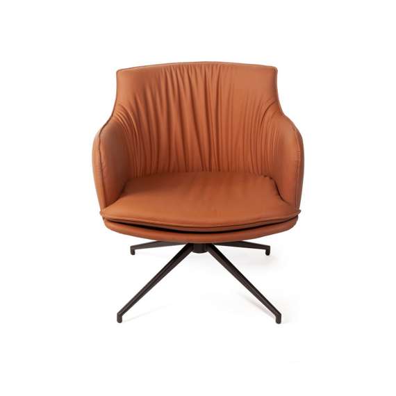 Лаунж кресло Sofia, экокожа терракот