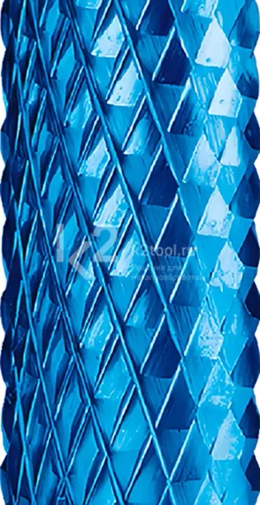 Борфреза твердосплавная Karnasch форма B, 6х18х6х50 мм, насечка HP-6, покрытие Blue-Tec, арт. 11.5014-050