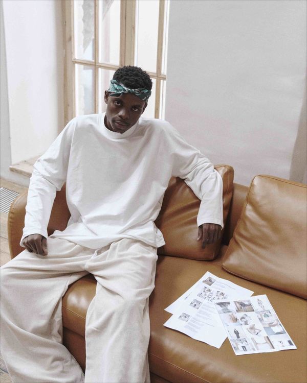 Брюки Velvet Baggy Pants Turtledove бежевые - фото 16