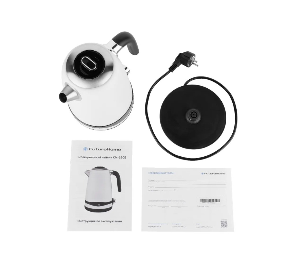 FuturoHome Чайник электрический с регулировкой температуры MTR KM-620B