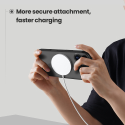 Чехол c MagSafe для iPhone 17, серия Super Frosted Shield Pro Magnetic (Clear version) прозрачный тонированный от Nillkin