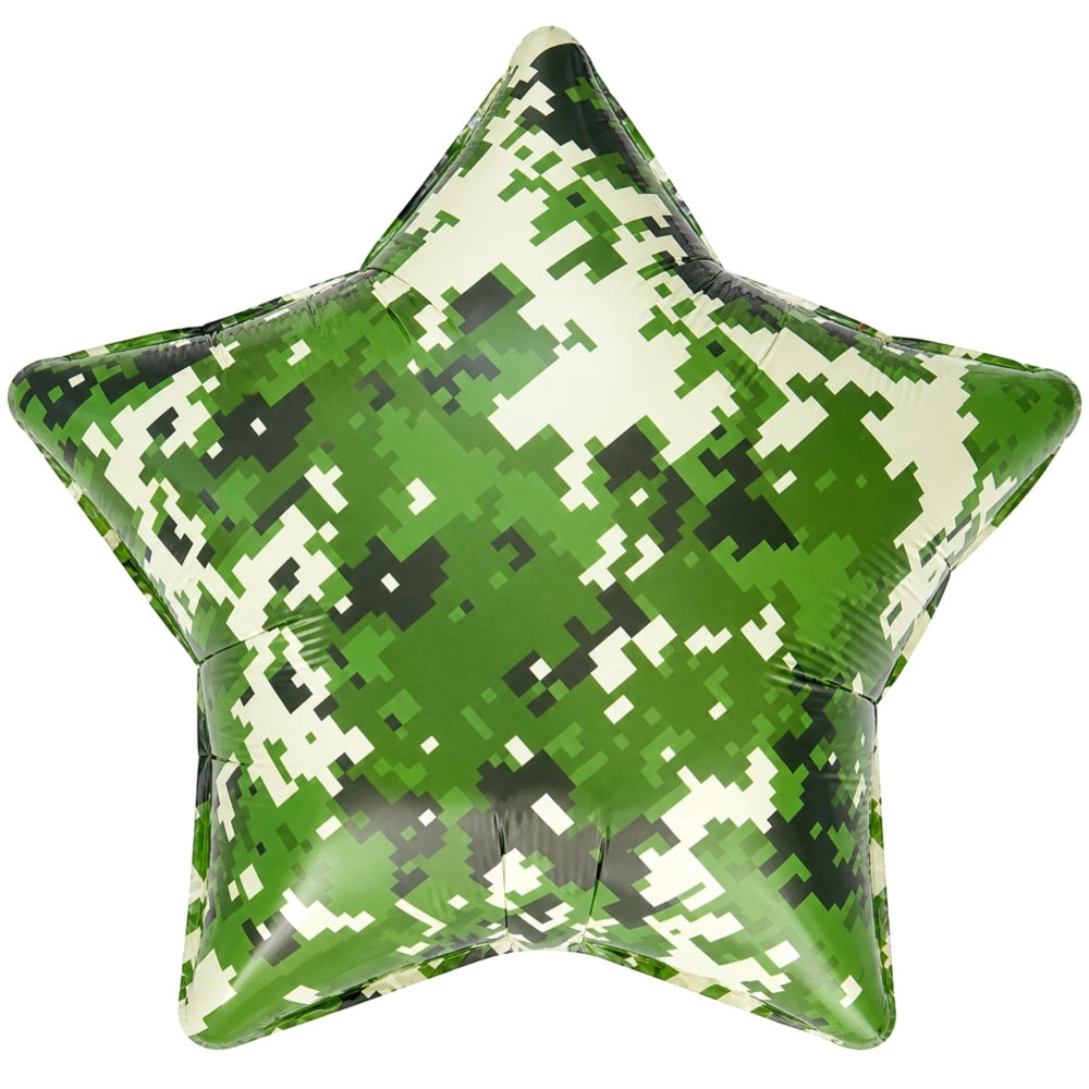 Шар (18''/46 см) Звезда, Пиксели, Камуфляж