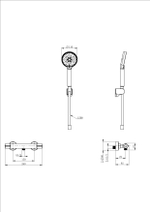 Смеситель для душа с термостатом WONZON & WOGHAND INN 5, Брашированное золото (WW-B2063-A-BG)