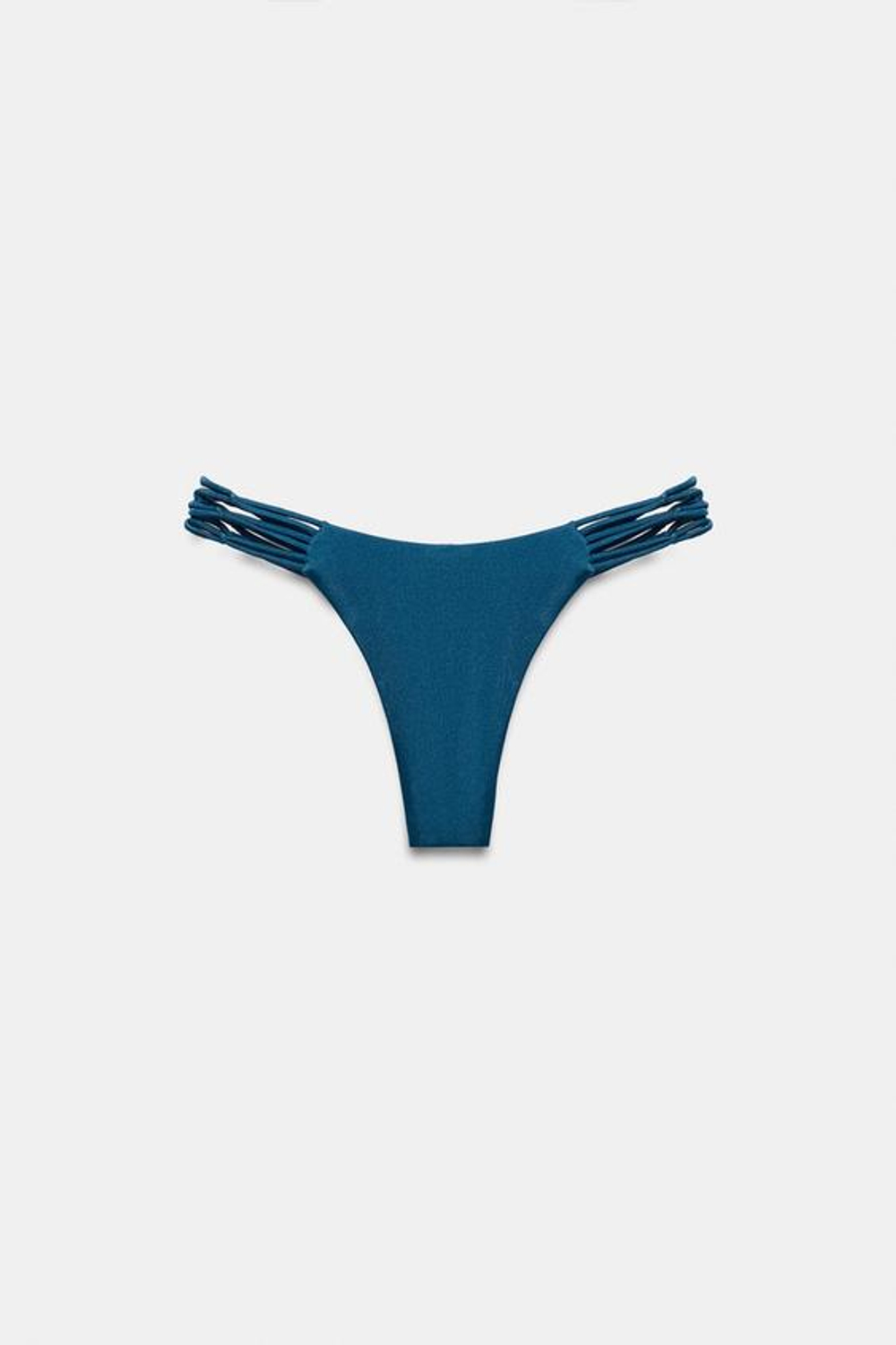 ZARA ПЛАВКИ-БИКИНИ С РЕМЕШКАМИ И УЗЛАМИ, СИНИЙ