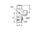 Штуцер FMLH D12 ORFS 13/16 - BSP 3/8