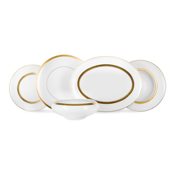 Сервиз столовый 20 предметов на 6 персон Vista Alegre Домо Золотой