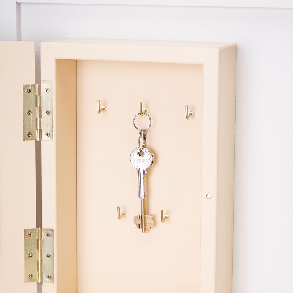 Полка - ключница Кошка Грация Айвори