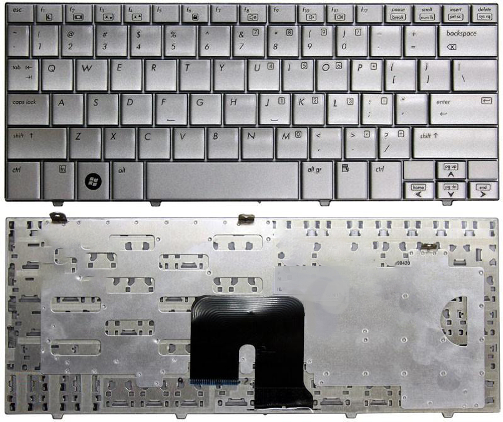 Клавиатура для ноутбука HP Mini 2133 2140 серебристая