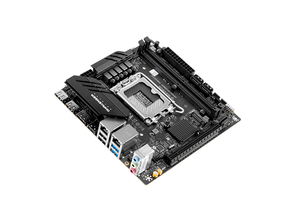 Материнская плата MAXSUN Challenger H610ITX 2LAN, Socket1700, Mini-ITX, Retail, 2xDDR4, PCIe4.0, 2xM.2, 2xLAN, M.2 WiFi, 5xUSB2, 4xUSB3, 2xHDMI, DP (MSCH-H610ITX-2LAN)