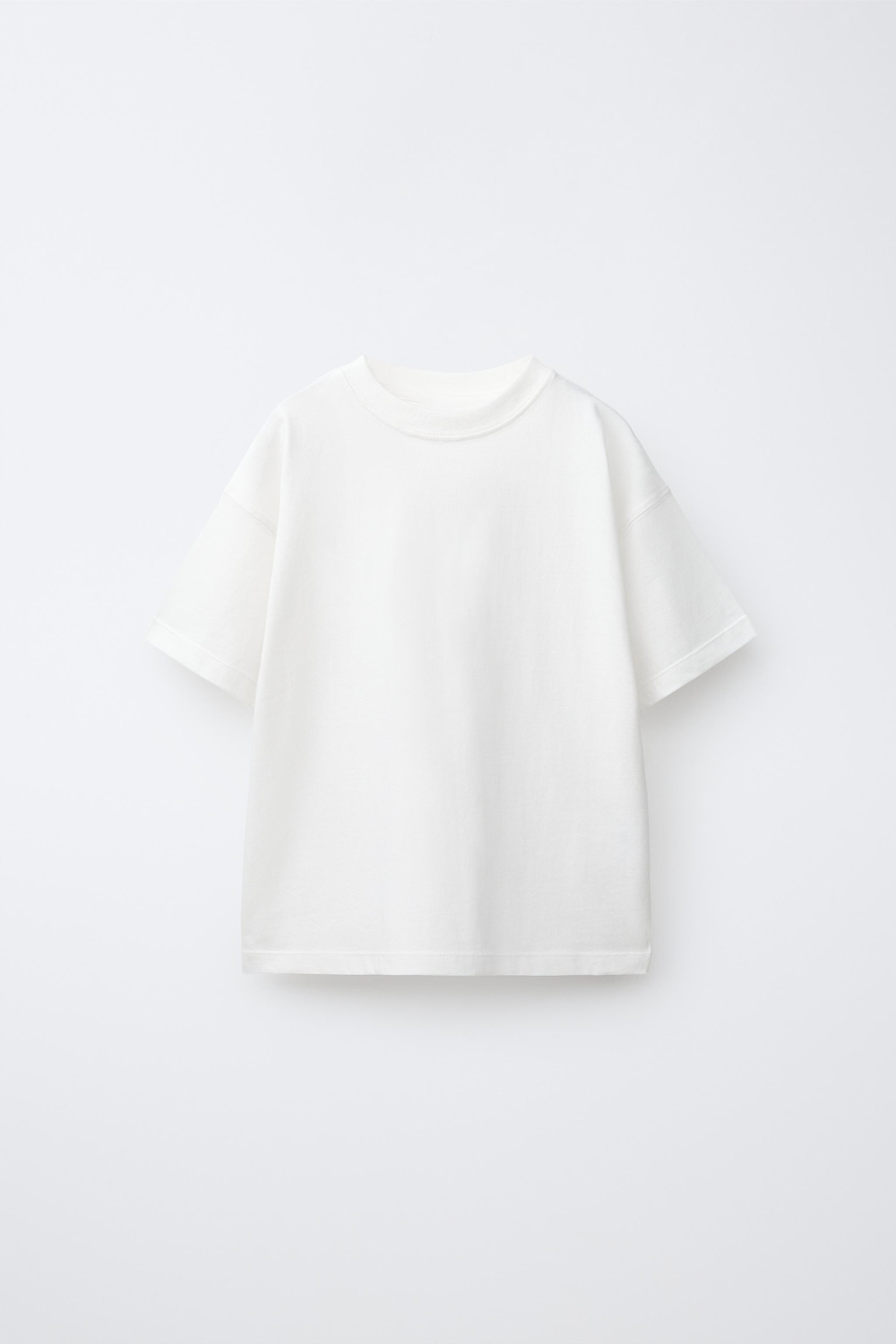 ZARA НАБОР ИЗ ТРЕХ ФУТБОЛОК В ПОЛОСКУ И ОДНОТОННЫХ, МАНДАРИНОВЫЙ