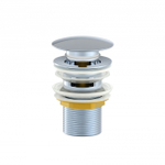 Донный клапан для раковины с переливом 1 1/4 WONZON & WOGHAND, Хром (WW-88SS01-CR)