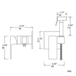 Смеситель с гигиенической лейкой 25k F7506 FRAP (встраиваемый, хром, латунь)