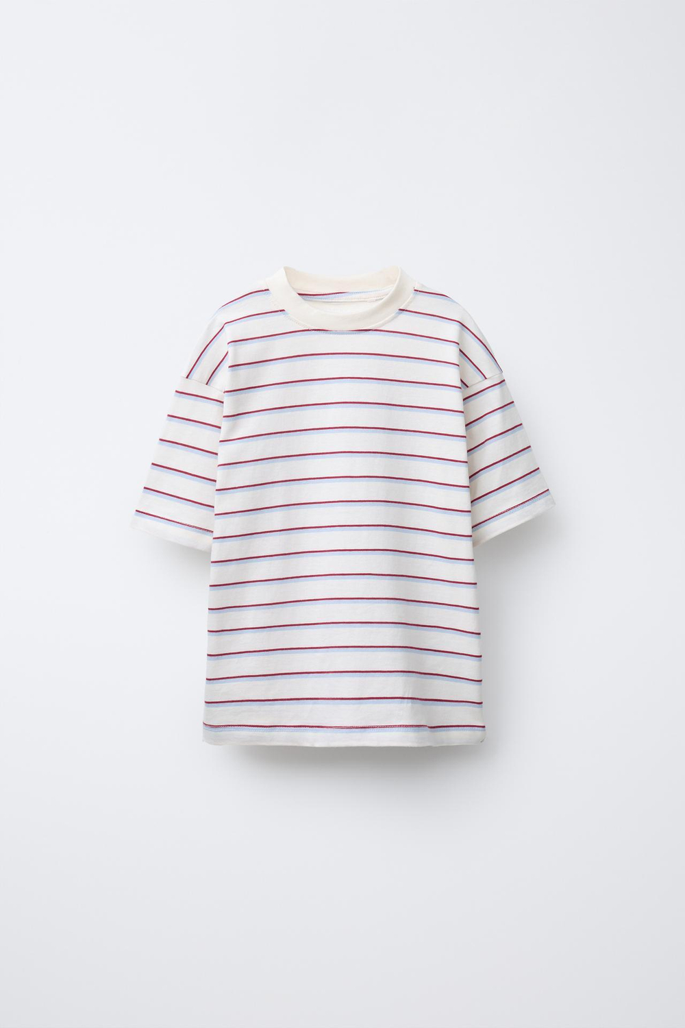 ZARA КОМПЛЕКТ ИЗ ФУТБОЛКИ И ШОРТОВ-БЕРМУДОВ В СПОРТИВНОМ СТИЛЕ, КРАСНЫЙ