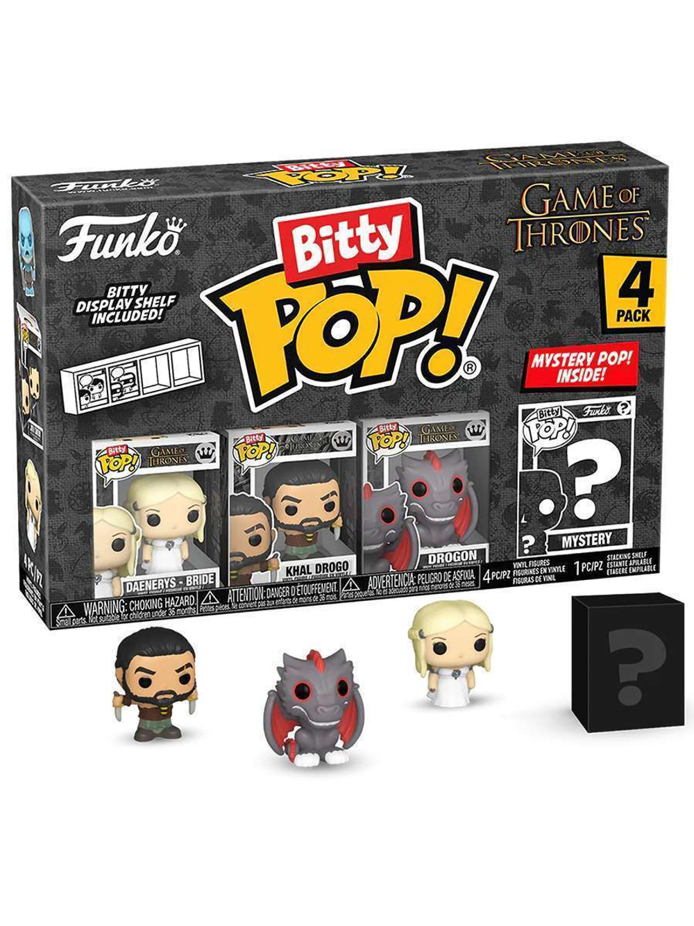 Фигурка Funko Bitty POP! Game of Thrones Daenerys+Khal Drogo+Drogon+Mystery (1 of 4) 4PK 83648