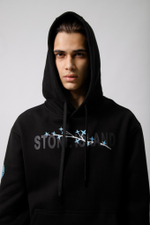 Худи STONE ISLAND (черн/начёс) ART:5649