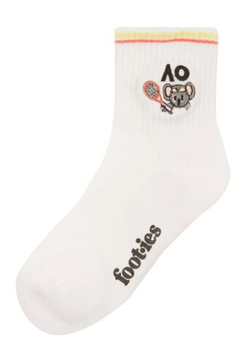 Теннисные носки Australian Open Koala Junior Sneaker 1P - белый