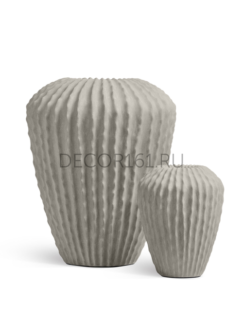 Кашпо-ваза TREEZ Effectory Moho Высокая Дизайн-ваза Белый песок д-60 см, в-65 см 1/1 41.33-18-23-109-BE-65