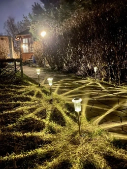 Светильник на солнечной батарее уличный 6 шт, ЖЕЛТЫЙ