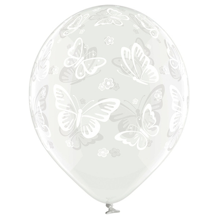 Воздушные шары Belbal с рисунком Бабочки, 25 шт. размер 14" #1103-1796
