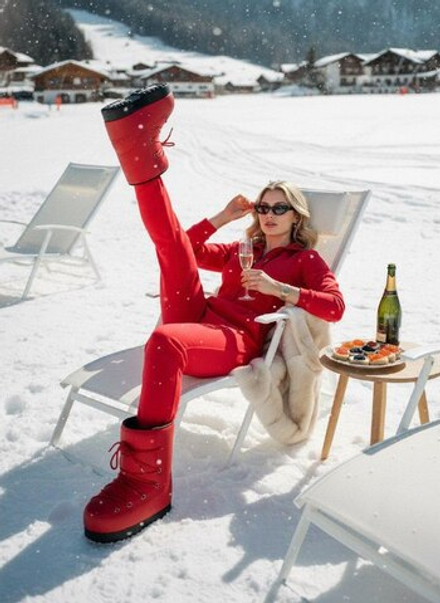 На дорогом альпийском горнолыжном курорте