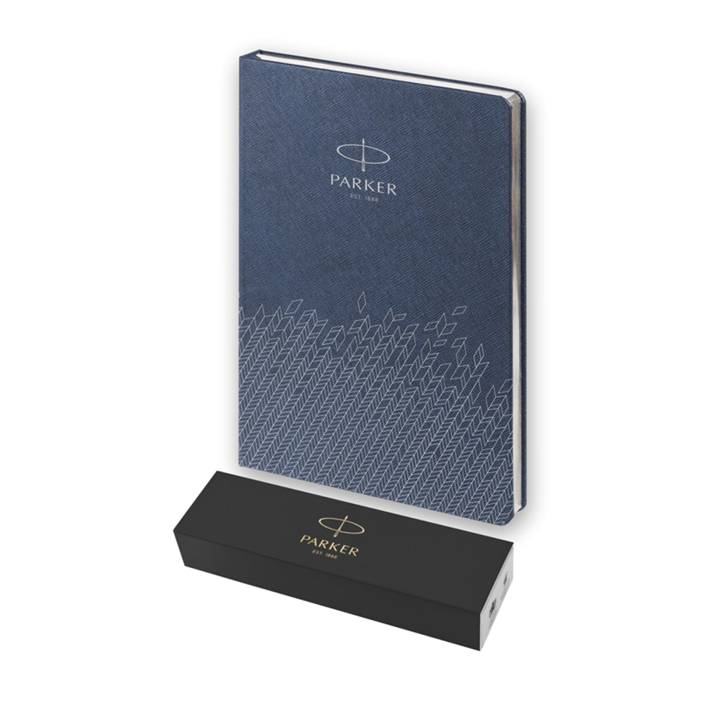 Подарочный набор: Шариковая ручка Parker Jotter + ежедневник, синий