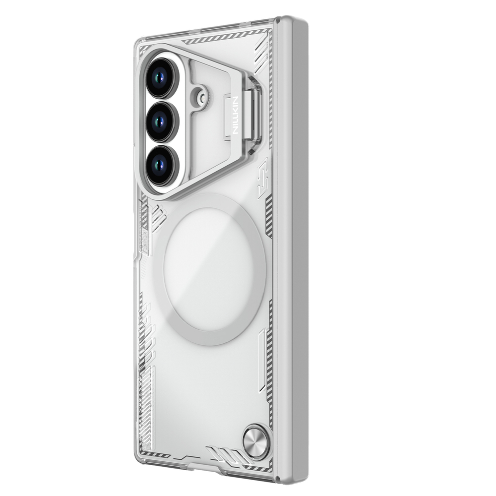 Чехол светло серого цвета (Twilight Gray) с MagSafe на Samsung Galaxy Fold 7, серия Iceblade Prop Magnetic от Nillkin