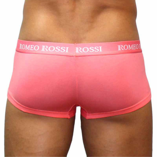 Мужские трусы хипсы коралловые Romeo Rossi Comfort Boxer Brief RR5001-12