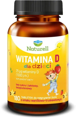 Naturell витамин D для детей - 180 таблеток