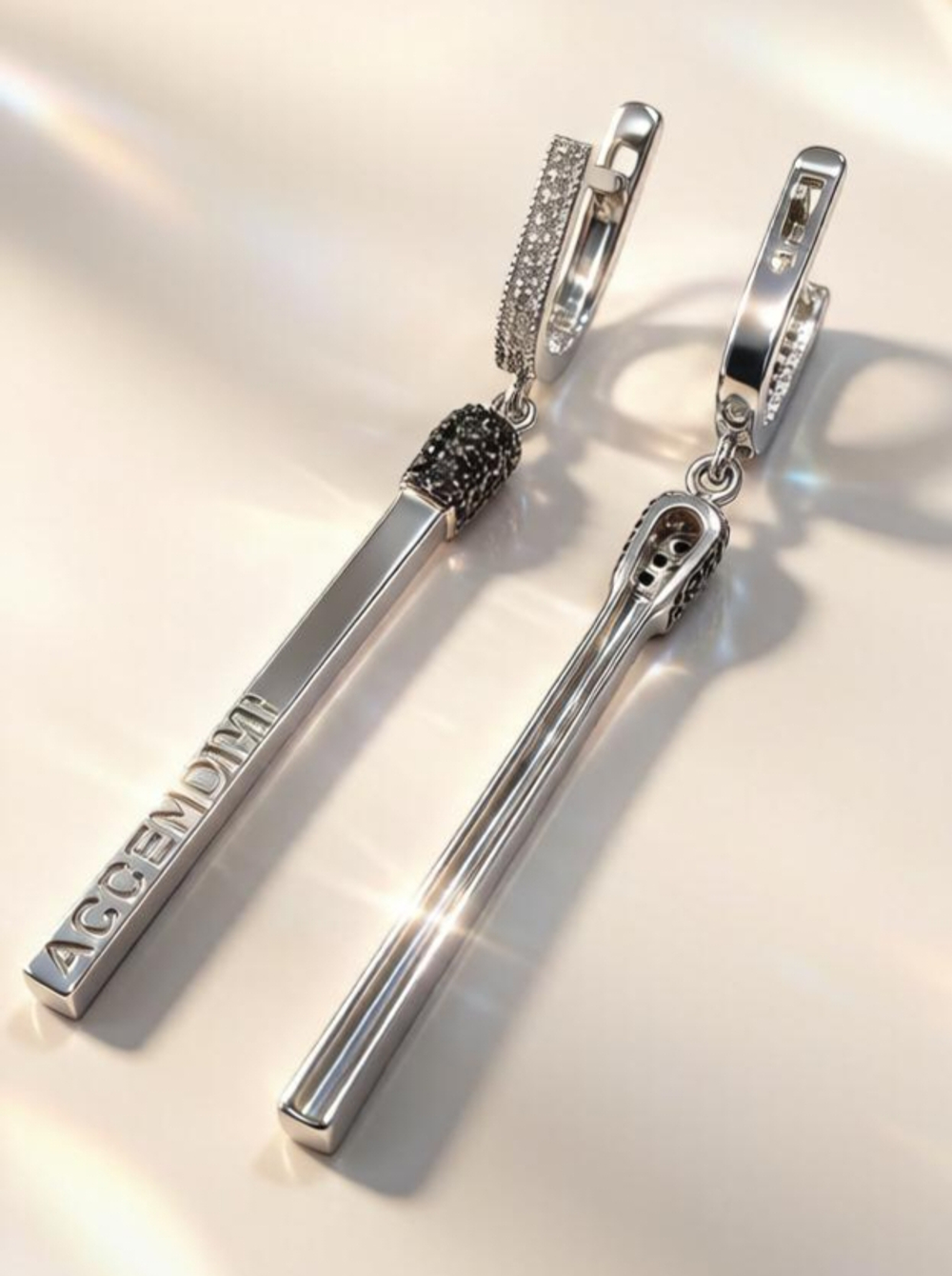 Ювелирные серьги из серебра 925 пробы