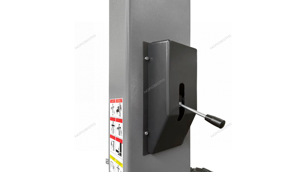 Подъемник двухстоечный 4 т, верхняя синхронизация, H=4,1 м, 220 В, серый NORDBERG N4124H1-4G_220