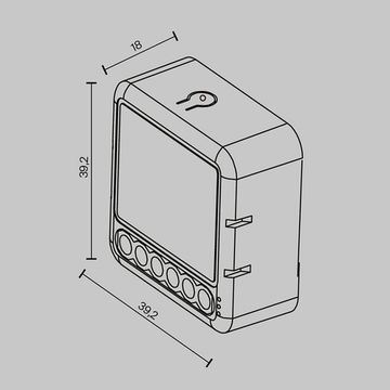 Wi-Fi выключатель двухканальный 300W MS008 белый Smart home Maytoni